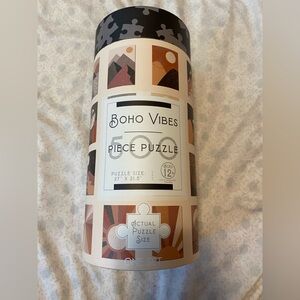 Brand new boho vibes 500 piece puzzle set